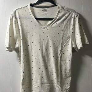 men’s medium v neck wavy dress shirt old navy